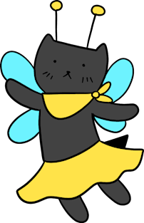 Bee Fairy Cat Magnet