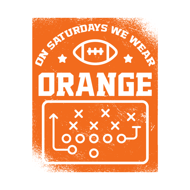 On Saturdays We Wear Orange // Vintage School Spirit // Go Orange by SLAG_Creative