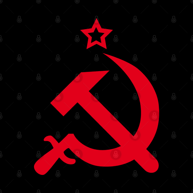 Hammer and sickle CCCP USSR Russia coat of arms nostalgia by Margarita7