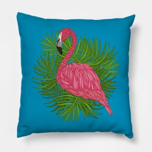 Tropical Flamingo Pillow