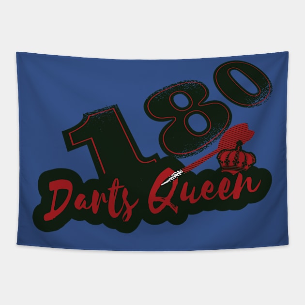 Darts Darts Funny Dart Player Gift Tapestry by RRDESIGN