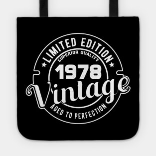 1978 VINTAGE - 43Th BIRTHDAY GIFT Tote