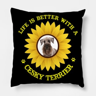 Cesky Terrier Lovers Pillow