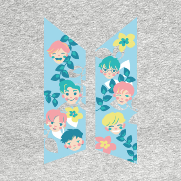 BTS FLOWERS AESTHETIC CUTE LOGO - Bts Logo - Tank Top ...