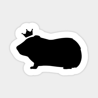 Guinea Pig Queen Silhouette Magnet