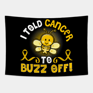 funny bone cancer bee warrior Tapestry