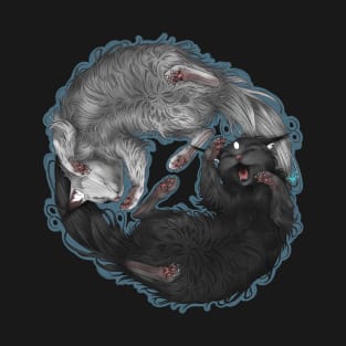 ying yang cat T-Shirt