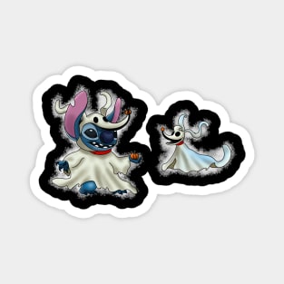 Zero & Stitch Halloween Magnet