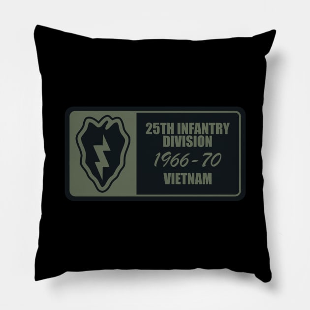 25th Infantry Division Vietnam Pillow by TCP