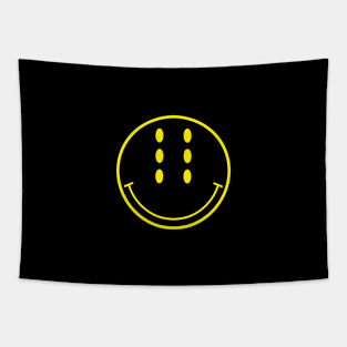 Six-Eyed Smiley Face, Medium Tapestry