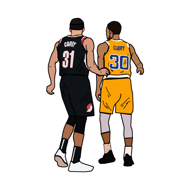 Steph Curry x Seth Curry 'Splash Brothers' - Portland Trailblazers/Golden State Warriors by xavierjfong