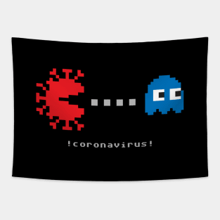 Virus Pac Man Tapestry