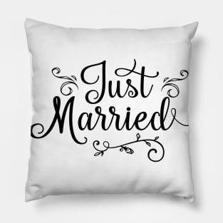 Just Married Pillow