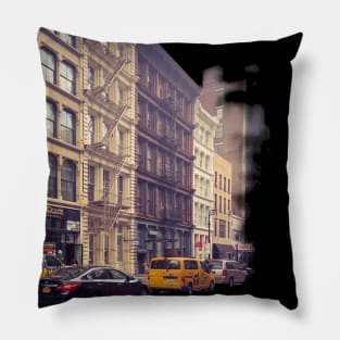 Soho Street Manhattan New York City Pillow