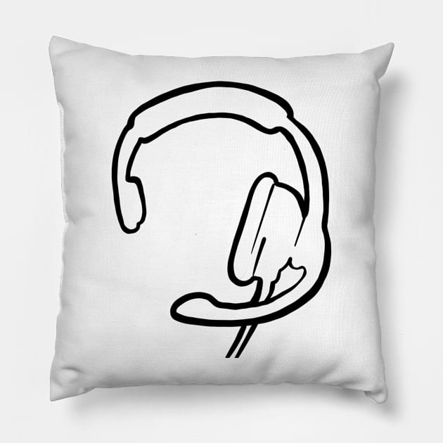 Headset Pillow by notastranger