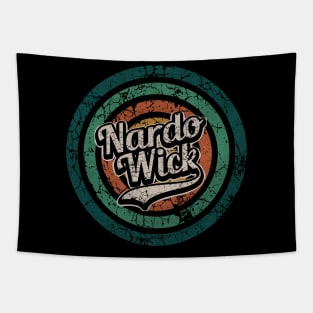 Nardo Wick // Retro Circle Crack Vintage Tapestry