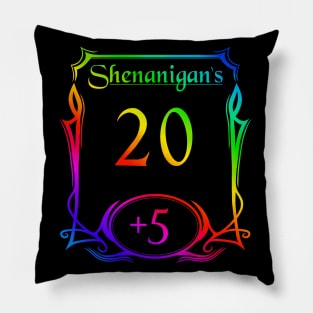 DnD Stat Shenanigan's - Rainbow Pillow