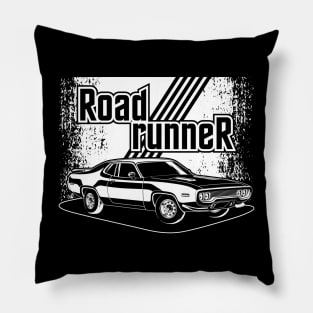 Plymouth Road Runner (White Print) Pillow