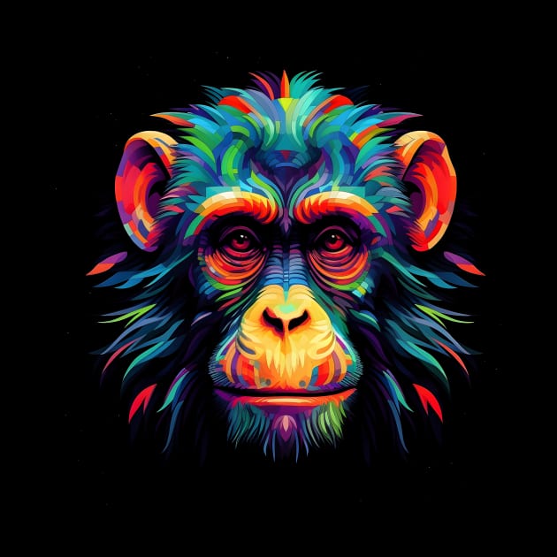 Neon Chimp #4 by Everythingiscute