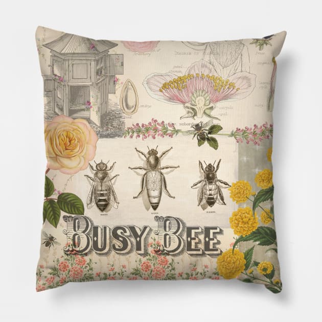 Busy Bee Pillow by Jean Plout Designs