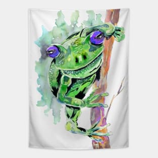 Big Green Frog Tapestry