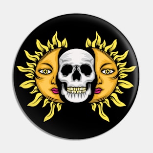 Summer Skull Pin