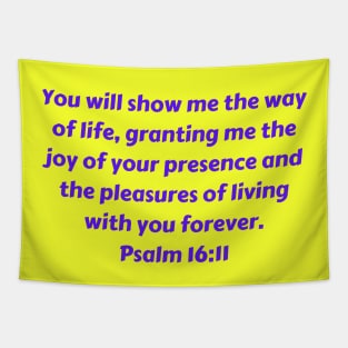 Bible Verse Psalm 16:11 Tapestry