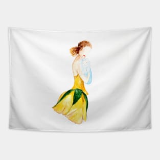 Yellow rose Tapestry