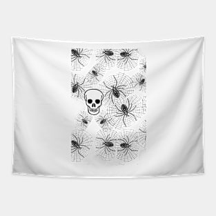 Spiders and Skulls Tapestry