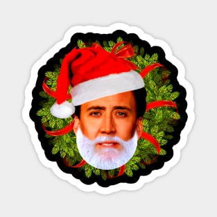 Nicolas Cage Christmas Magnet