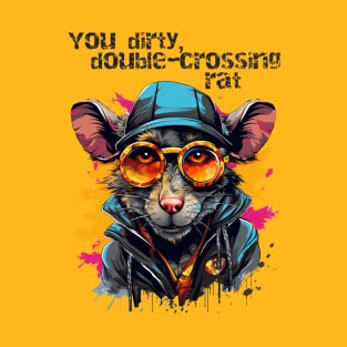 Double-crossing rat, street art style T-Shirt