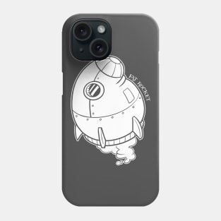 Fat Rocket (White) Phone Case