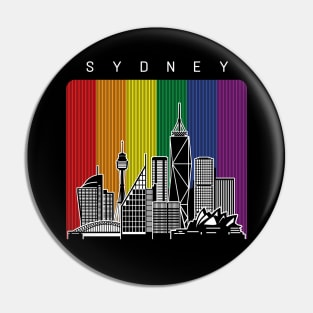 Sydney LGBT Rainbow Flag Pin