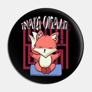 Kawaii Inari Okami Red Fox Pin