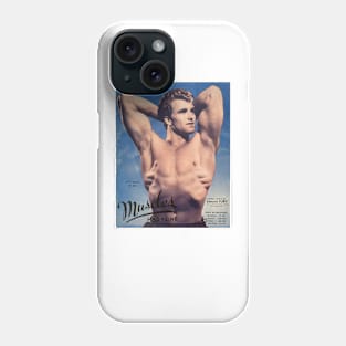 MUSCLES MAGAZINE feat Edmund Fury - Vintage Physique Muscle Male Model Magazine Cover Phone Case