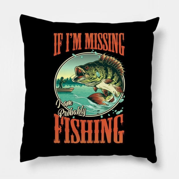 Funny Fishing Pillow by ScritchDesigns