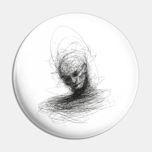 Scribble Art Out of sight Pin