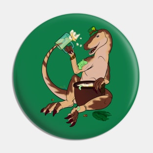 HoliDinos St. Patrick’s Day: Muddled Megalosaurus Pin