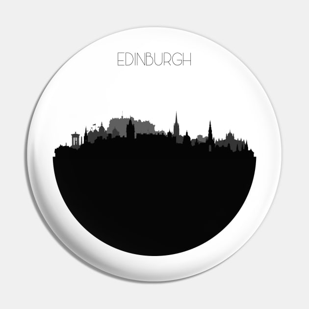 Edinburgh Skyline Pin by inspirowl