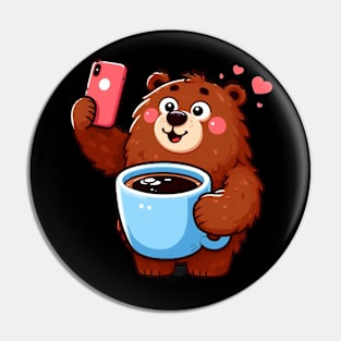 Coffee Bear Pin