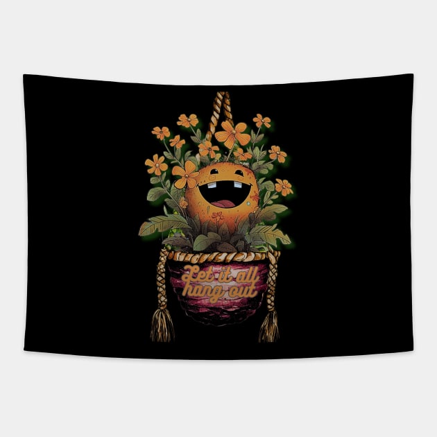 Funny Gifts for Hanging Planters Lovers Let It All Hang Out Tapestry by MARKBAY Shop