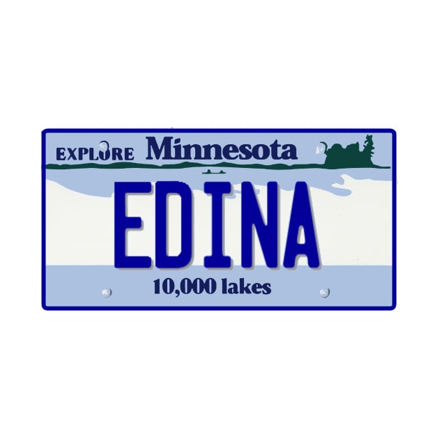 Edina License Plate by zsonn