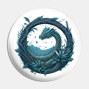 Water lizard Pin