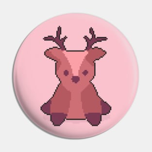 Serenity in Nature: Pixel Art Deer Design for Trendy T-Shirts Pin