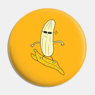 cute banana surfer Pin