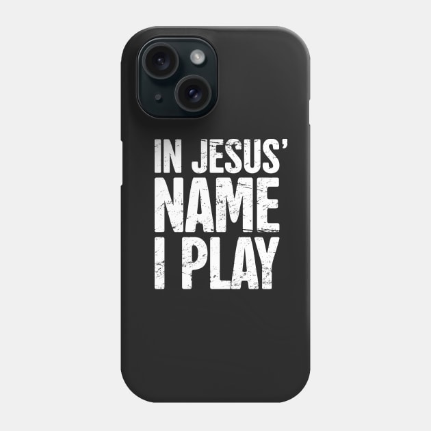 In Jesus Name I Play – Worship Band Phone Case by MeatMan