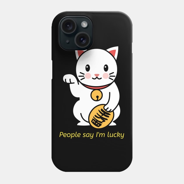 Lucky cat Phone Case by Aversome