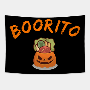 Halloween Burrito Pumpkin Mexican Trick or Treat Tapestry