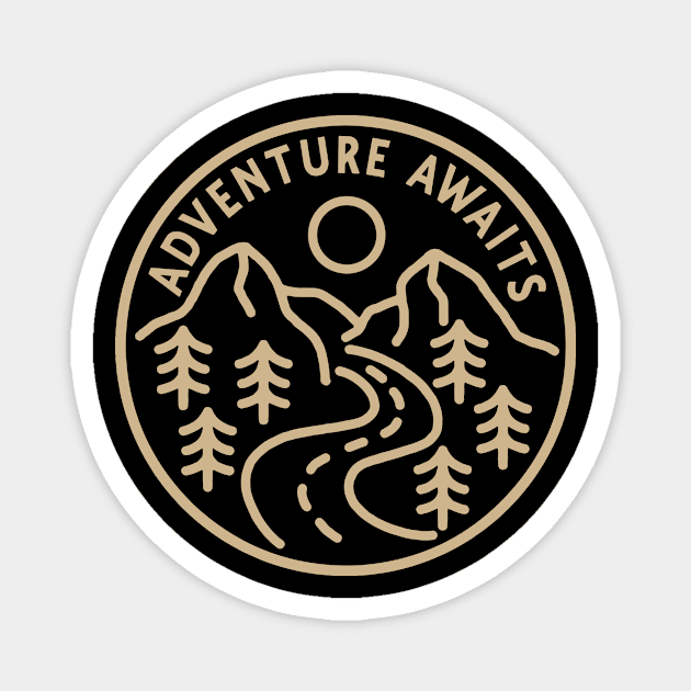 ADVENTURE AWAITS Magnet by emhudas