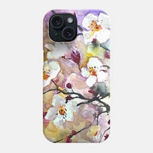 Spring’s flowers in watercolors Phone Case